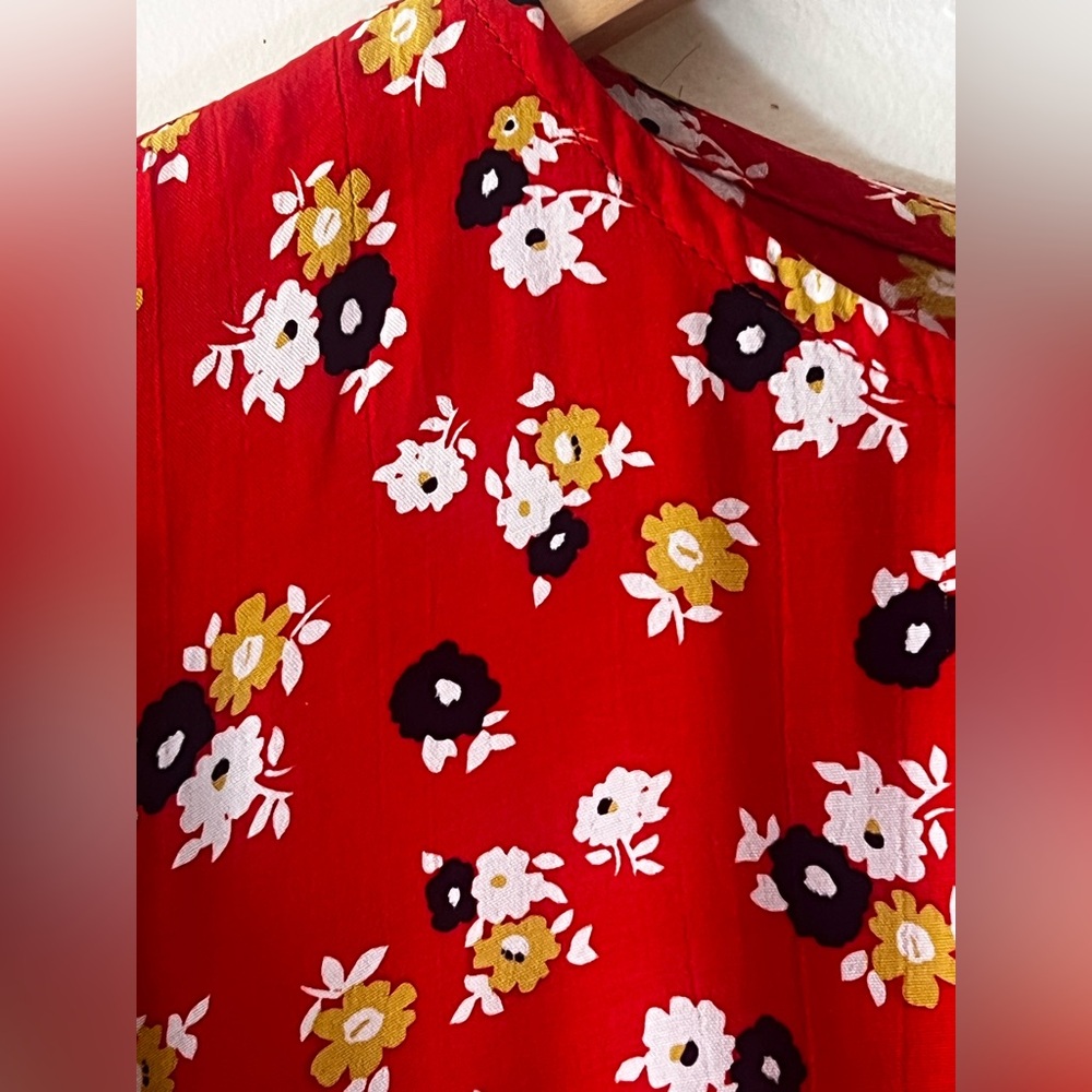 Faithfull The Brand Daphne Floral Short Sleeve Mini Dress - Picture 8 of 16